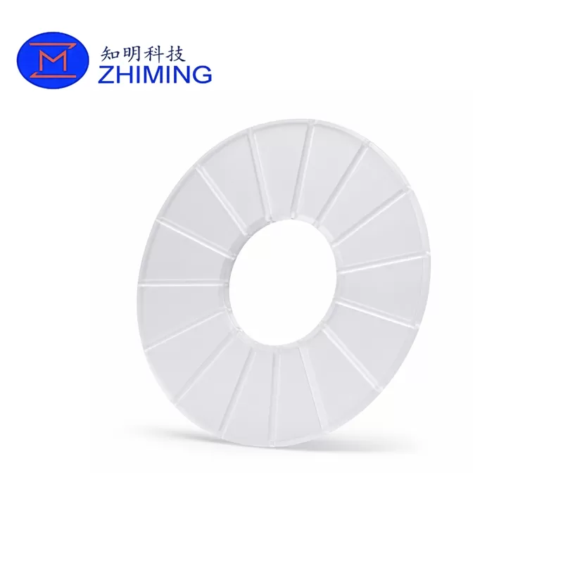 Custom Fused Quartz Fixture Ring with Radial Support Ribs - الصورة 4