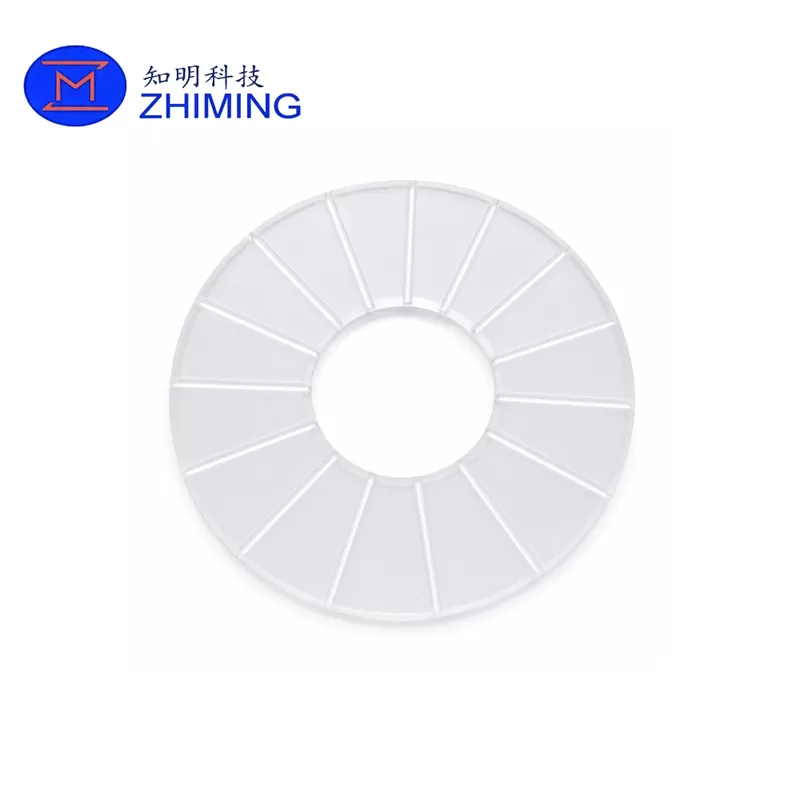 Custom Fused Quartz Fixture Ring with Radial Support Ribs - الصورة 3